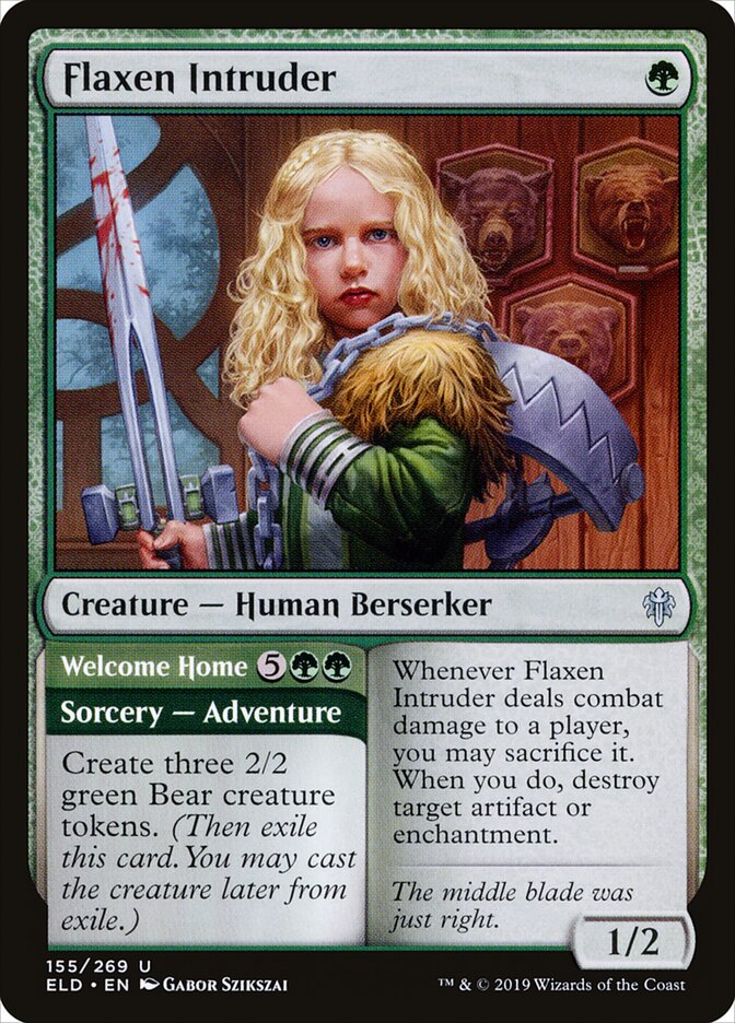 Flaxen Intruder // Welcome Home (155) - Throne of Eldraine (ELD)