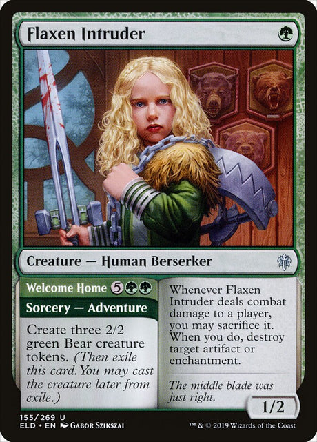 Flaxen Intruder // Welcome Home (155) - Throne of Eldraine (ELD)