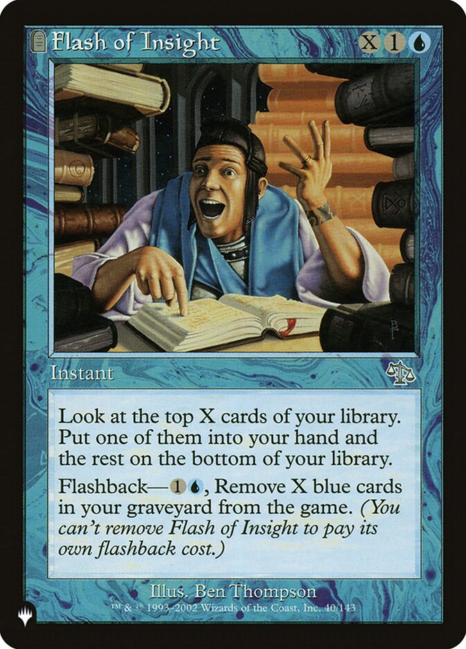 Flash of Insight (JUD-40) - The List (PLST)