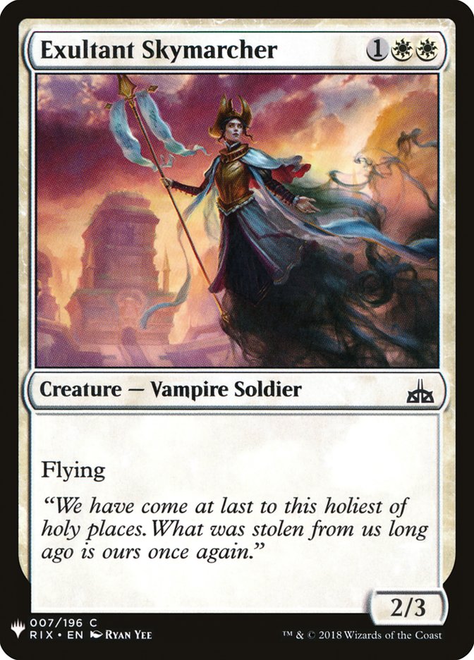 Exultant Skymarcher - The List (PLST)
