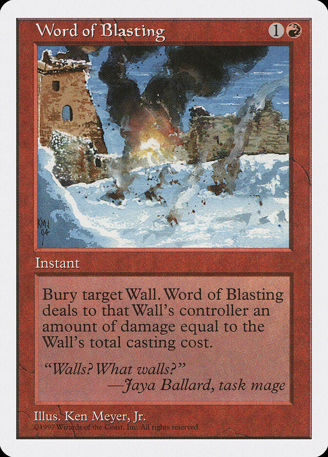 Word of Blasting (276) - Fifth Edition (5ED)