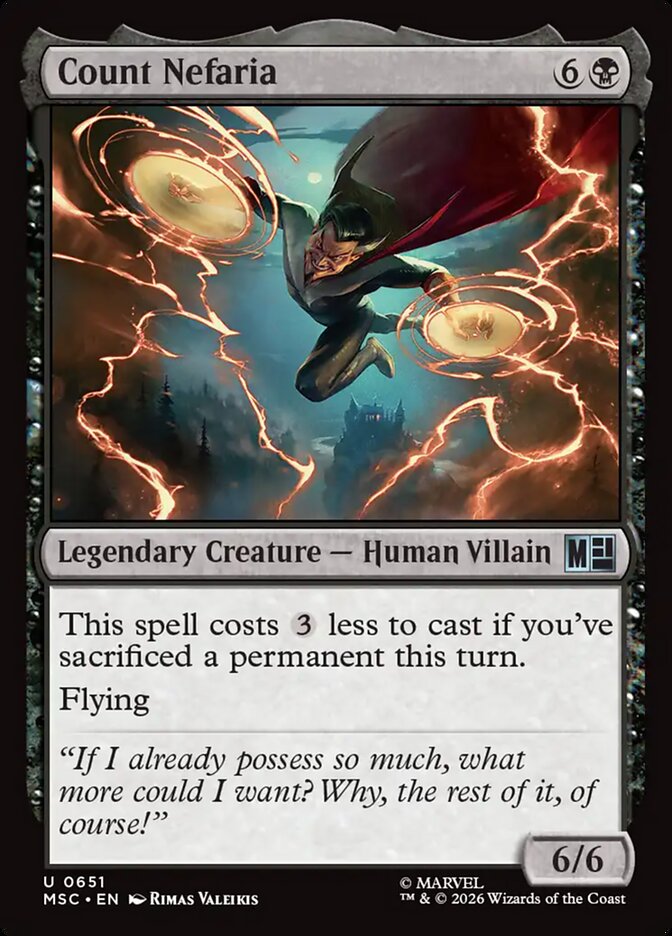 Count Nefaria (651) - Marvel Super Heroes Commander (MSC)