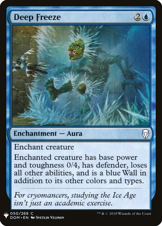 Deep Freeze (DOM-50) - The List (PLST)