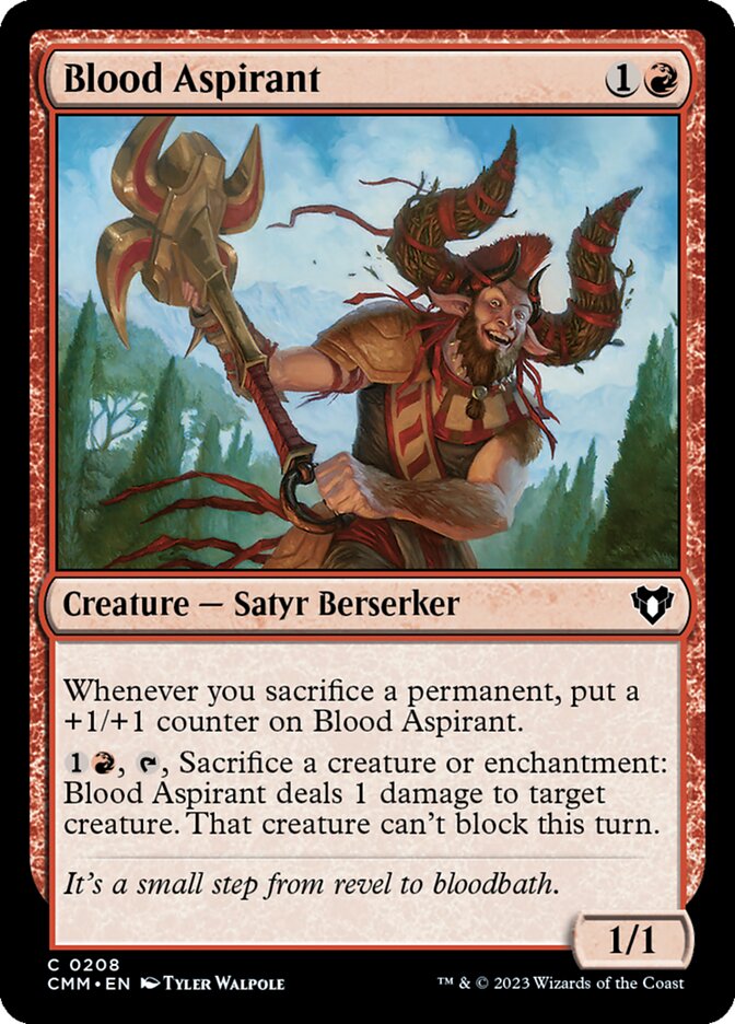 Blood Aspirant (208) - Commander Masters (CMM)