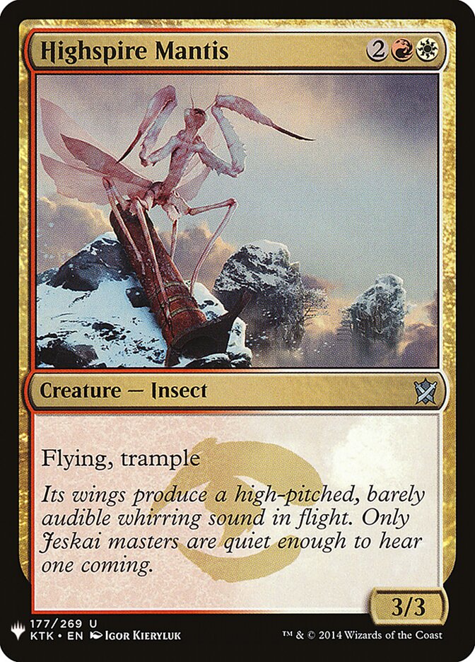 Highspire Mantis (KTK-177) - The List (PLST)