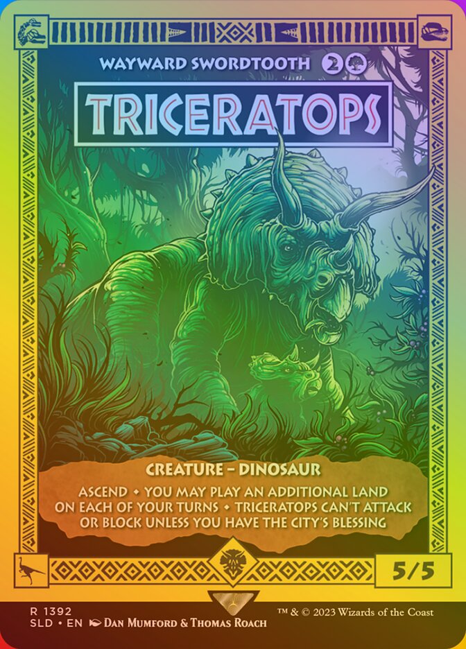 Triceratops - Wayward Swordtooth - Secret Lair Drop (SLD)