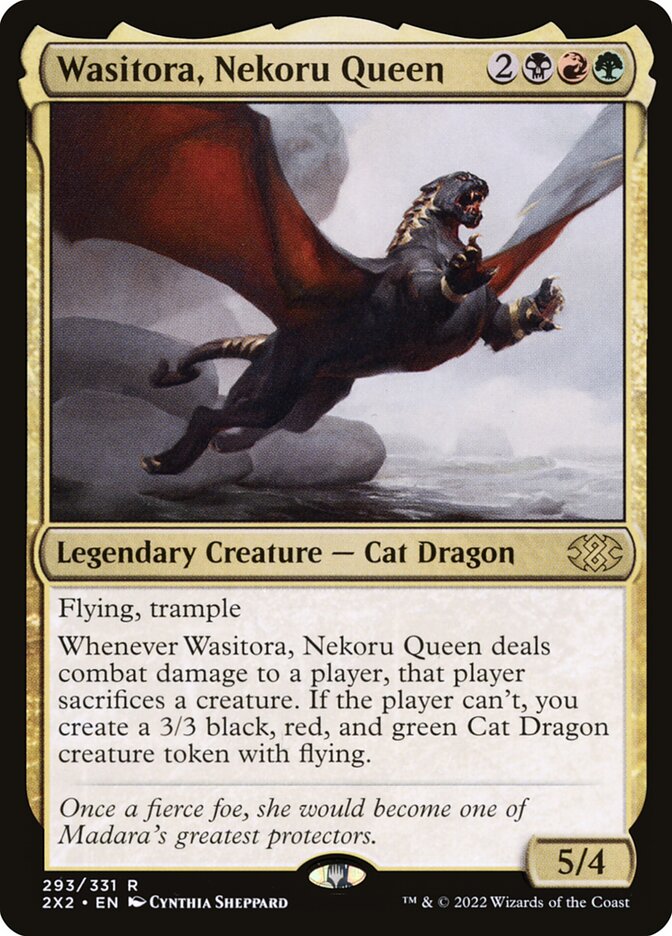 Wasitora, Nekoru Queen (293) - Double Masters 2022 (2X2)
