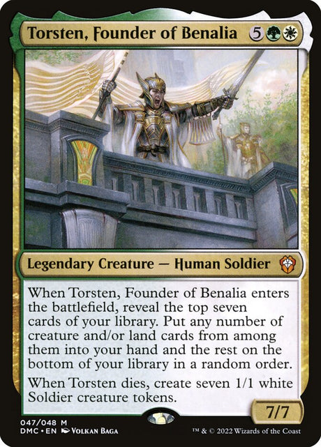 Torsten, Founder of Benalia (47) - Dominaria United Commander (DMC)