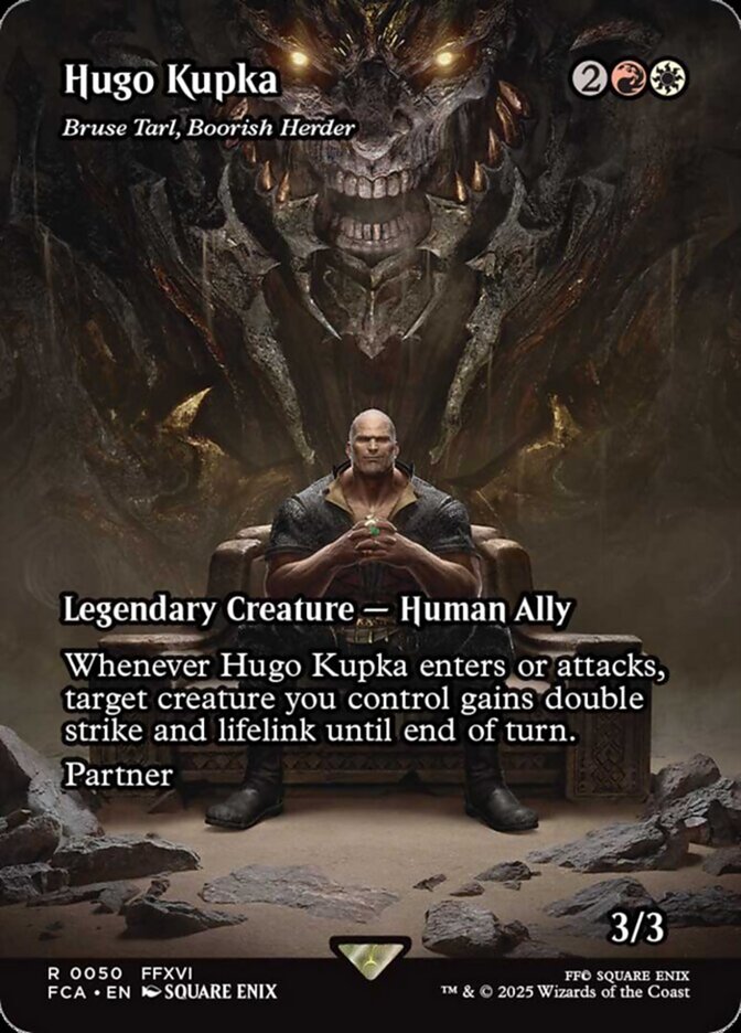Hugo Kupka - Bruse Tarl, Boorish Herder (50) - [Foil, Borderless] Final Fantasy: Through the Ages (FCA)