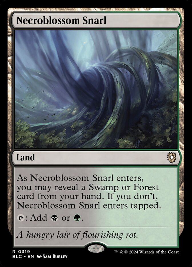 Necroblossom Snarl (319) - Bloomburrow Commander (BLC)