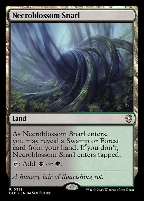 Necroblossom Snarl (319) - Bloomburrow Commander (BLC)