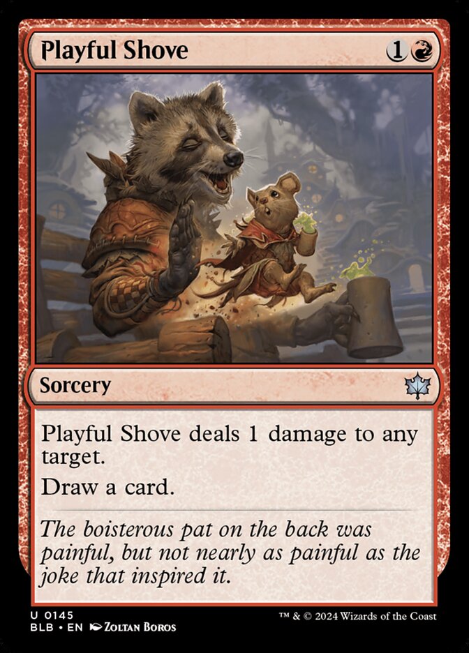 Playful Shove (145) - Bloomburrow (BLB)