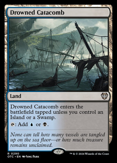 Drowned Catacomb (290) - Outlaws of Thunder Junction Commander (OTC)