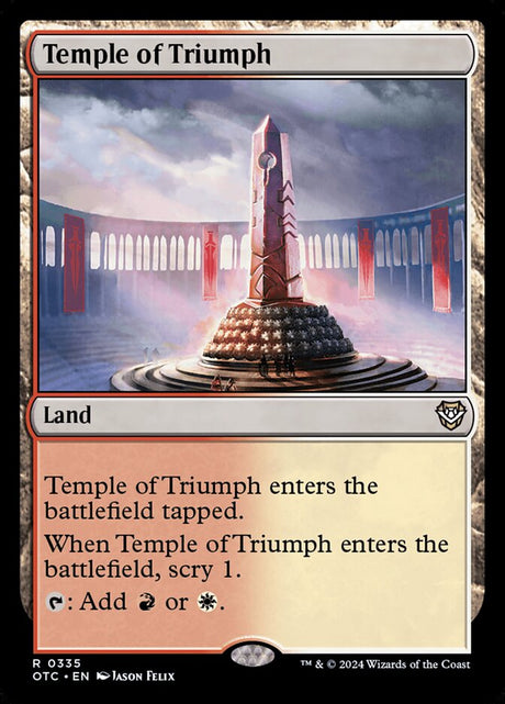 Temple of Triumph (335) - Outlaws of Thunder Junction Commander (OTC)