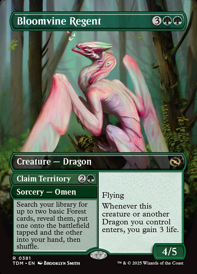 Bloomvine Regent // Claim Territory // Bloomvine Regent // Claim Territory (381) - Tarkir: Dragonstorm (TDM)