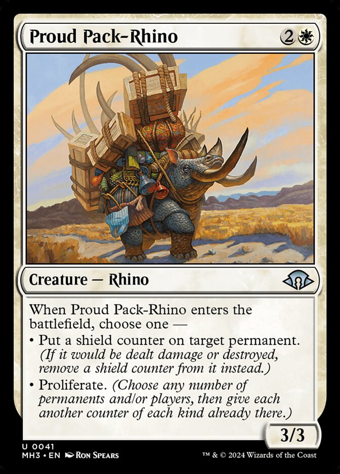Proud Pack-Rhino - [Foil] Modern Horizons 3 (MH3)