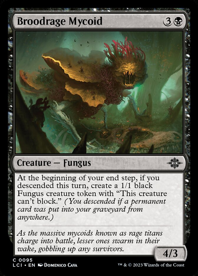 Broodrage Mycoid (95) - The Lost Caverns of Ixalan (LCI)