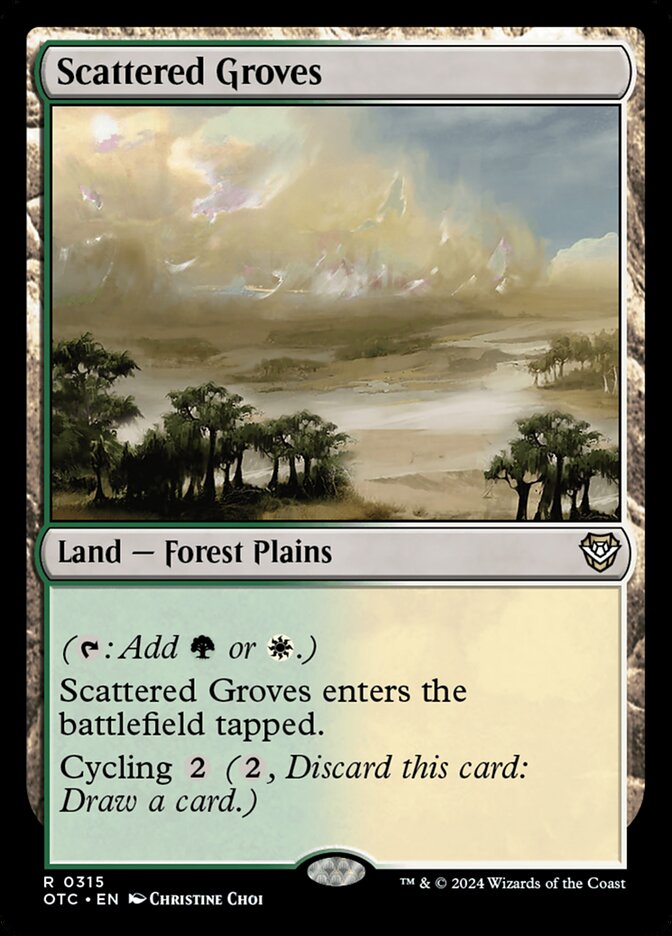 Scattered Groves (315) - Outlaws of Thunder Junction Commander (OTC)