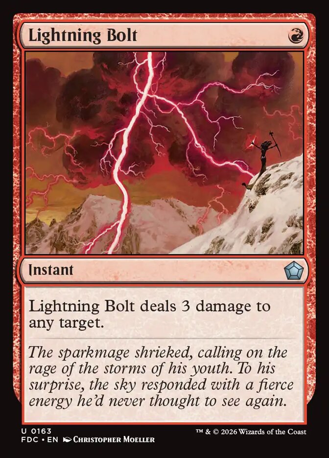 Lightning Bolt (163) - Foundations Commander (FDC)