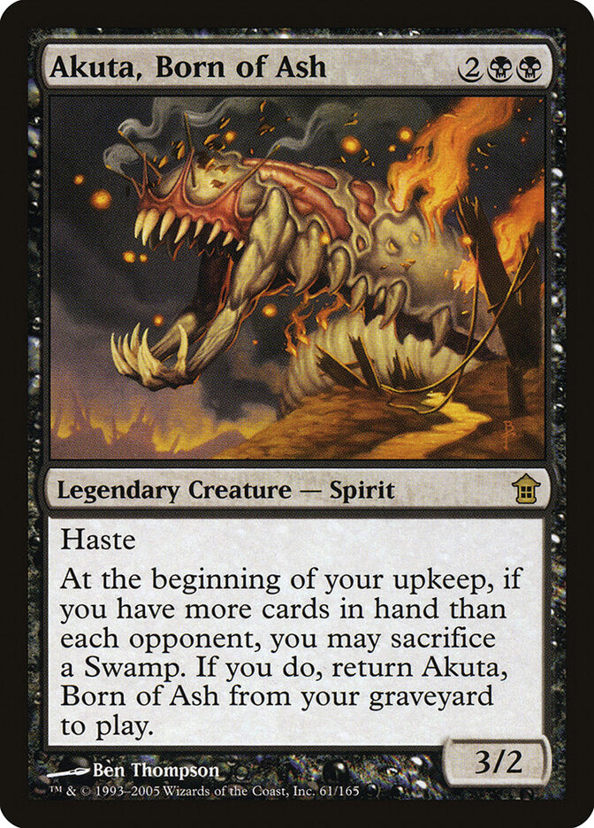 Akuta, Born of Ash (61) - Saviors of Kamigawa (SOK)