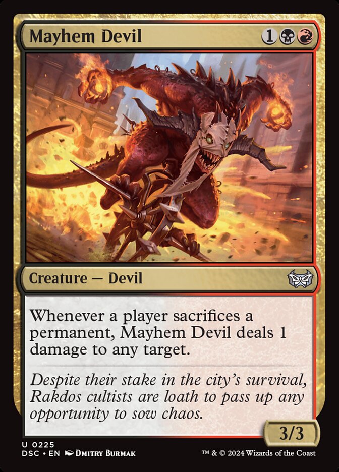 Mayhem Devil (225) - Duskmourn: House of Horror Commander (DSC)