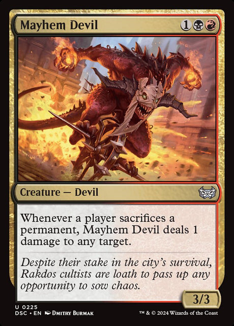 Mayhem Devil (225) - Duskmourn: House of Horror Commander (DSC)