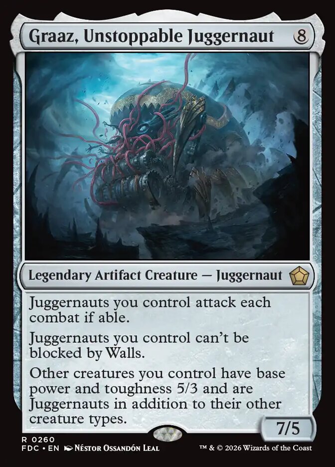 Graaz, Unstoppable Juggernaut (260) - Foundations Commander (FDC)