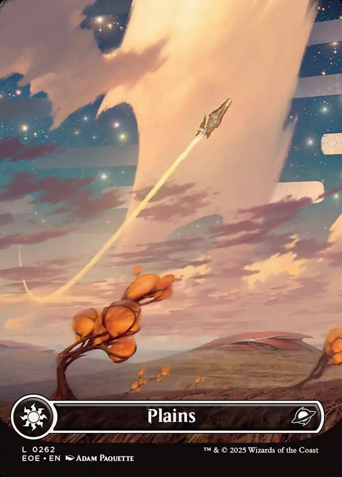Plains (262) - [Foil, Borderless] Edge of Eternities (EOE)