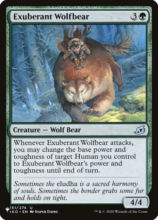 Exuberant Wolfbear (IKO-151) - The List (PLST)