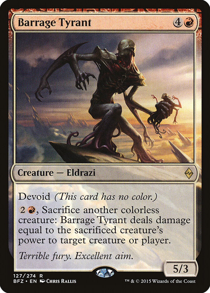 Barrage Tyrant (127) - Battle for Zendikar (BFZ)