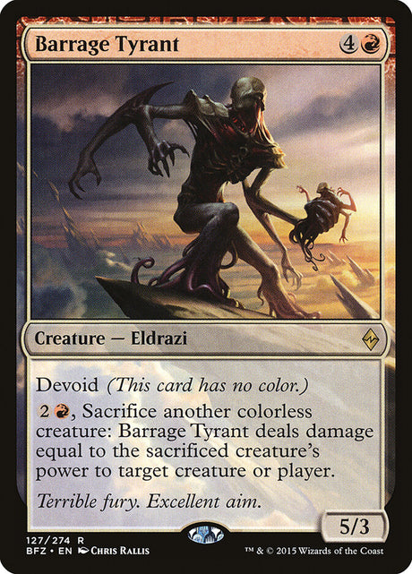 Barrage Tyrant (127) - Battle for Zendikar (BFZ)
