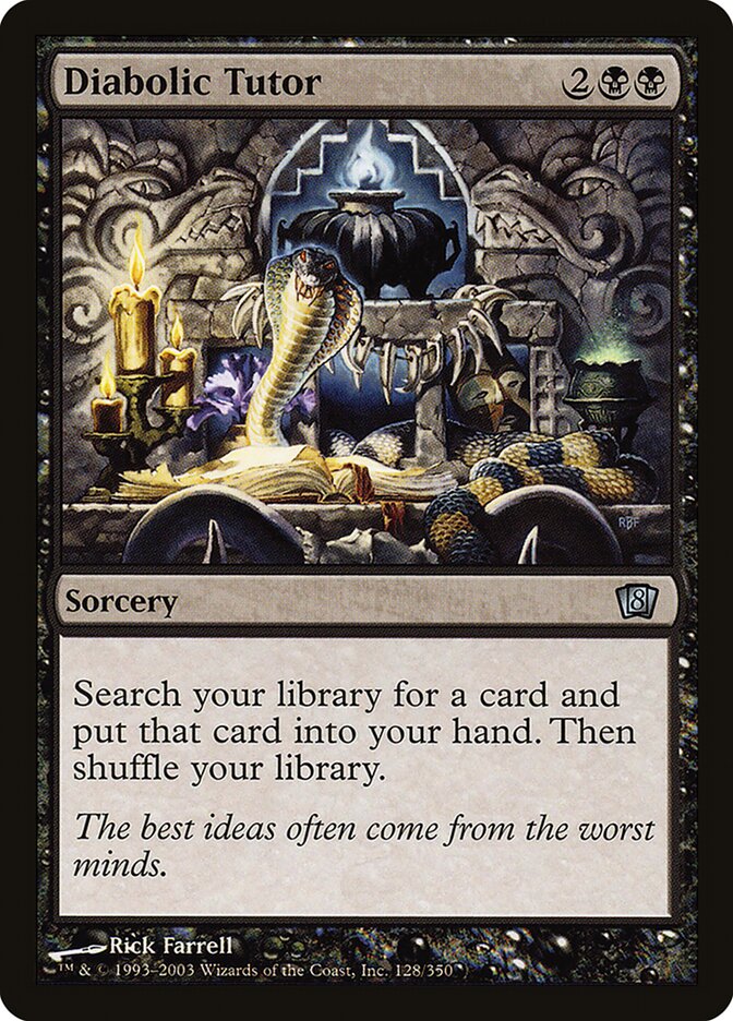 Diabolic Tutor (128) - Eighth Edition (8ED)