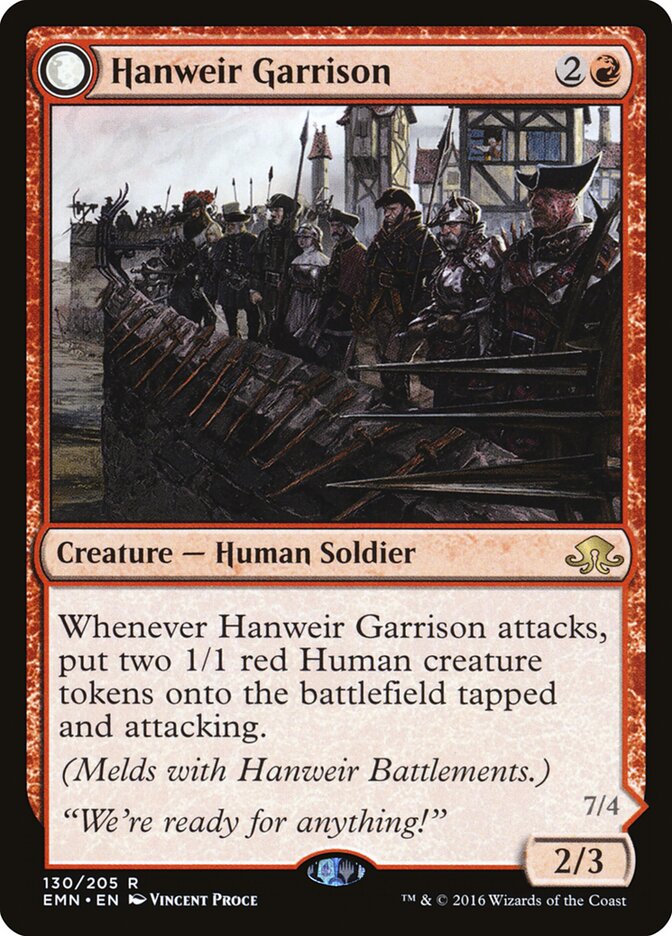 Hanweir Garrison // Hanweir, the Writhing Township (130) - Eldritch Moon (EMN)