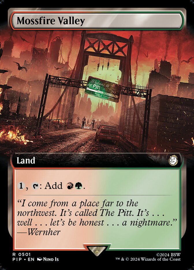 Mossfire Valley - [Foil, Extended Art] Fallout (PIP)