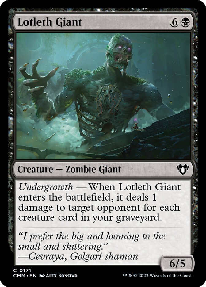 Lotleth Giant (171) - Commander Masters (CMM)