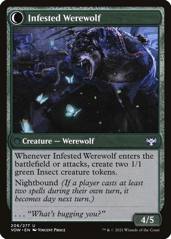 Infestation Expert // Infested Werewolf (206) - Innistrad: Crimson Vow (VOW)