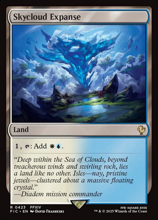Skycloud Expanse (423) - [Surge Foil] Final Fantasy Commander (FIC)