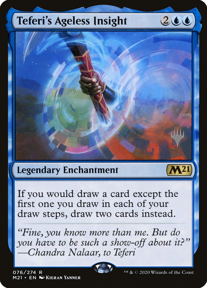 Teferi's Ageless Insight (76p) - Core Set 2021 Promos (PM21)