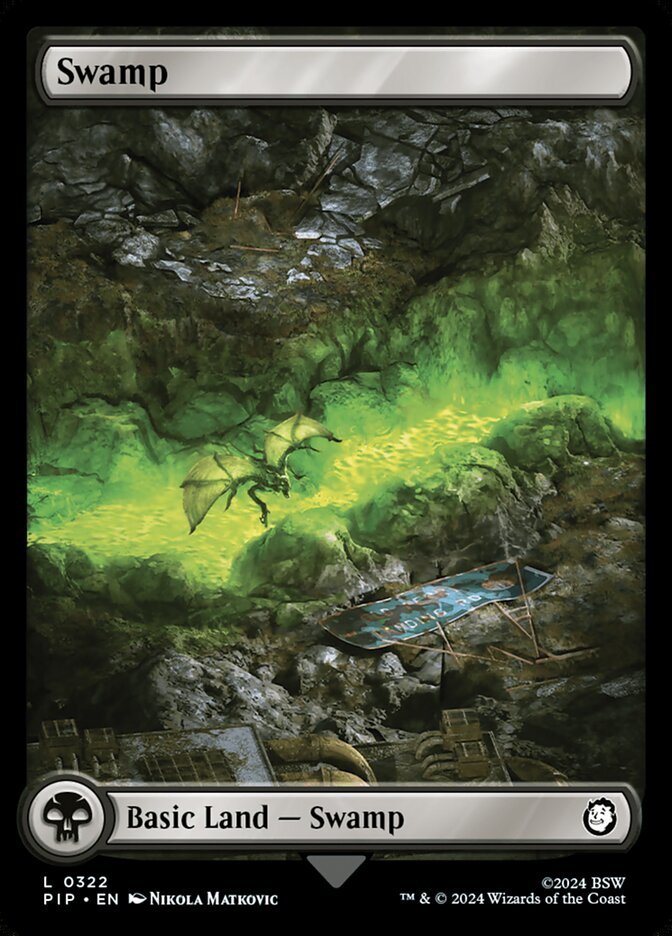 Swamp (322) - [Full Art] Fallout (PIP)