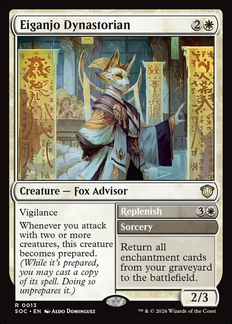 Eiganjo Dynastorian // Replenish (13) - Secrets of Strixhaven Commander (SOC)