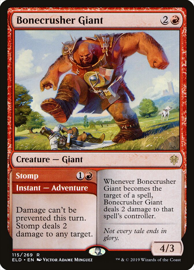 Bonecrusher Giant // Stomp (115) - Throne of Eldraine (ELD)