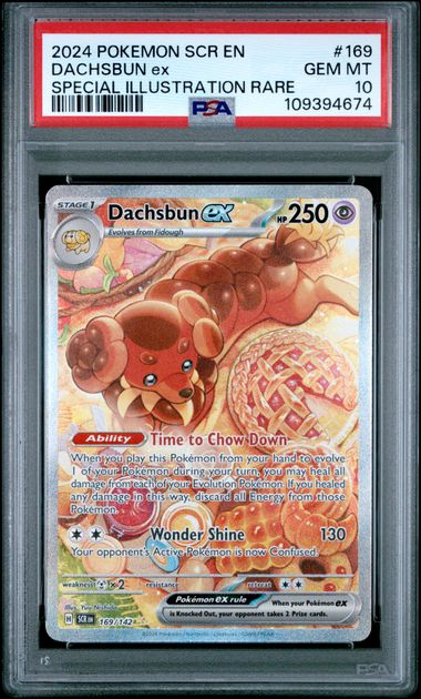 Dachsbun ex #169 - [Graded PSA 10] SV07: Stellar Crown (SV07)