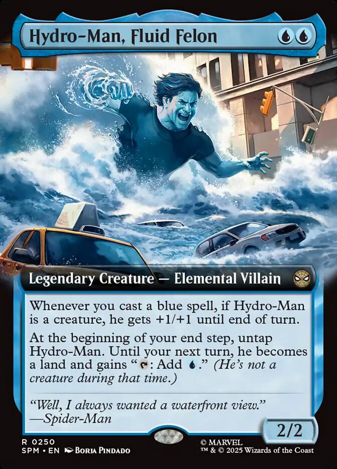 Hydro-Man, Fluid Felon (250) - [Foil, Extended Art] Marvel's Spider-Man (SPM)