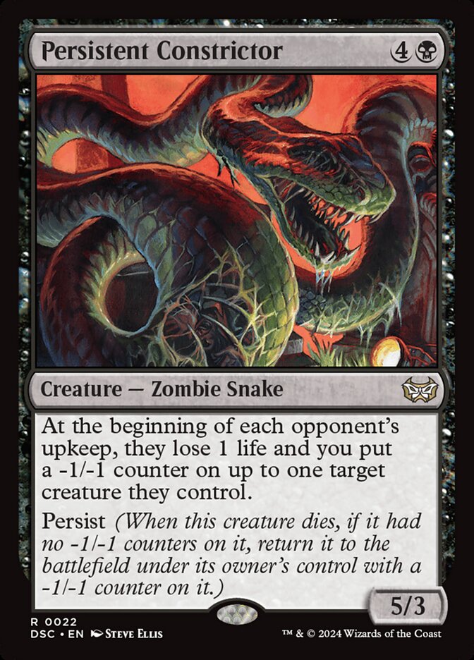 Persistent Constrictor (22) - Duskmourn: House of Horror Commander (DSC)