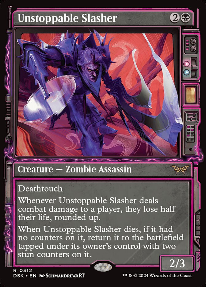 Unstoppable Slasher - [Foil, Showcase] Duskmourn: House of Horror (DSK)