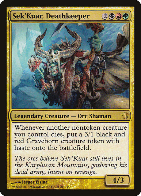 Sek'Kuar, Deathkeeper (210) - Commander 2013 (C13)