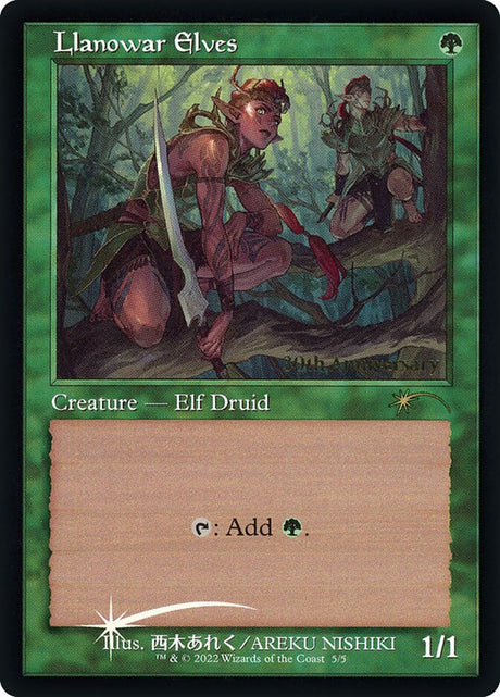 Llanowar Elves (5★) - 30th Anniversary History Promos (P30H)