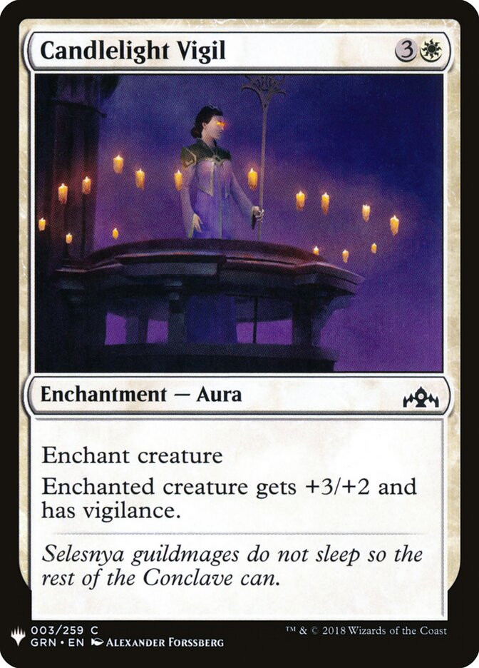 Candlelight Vigil (GRN-3) - The List (PLST)