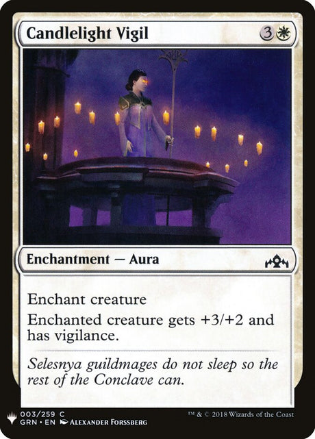 Candlelight Vigil (GRN-3) - The List (PLST)