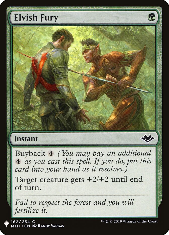 Elvish Fury (MH1-162) - The List (PLST)